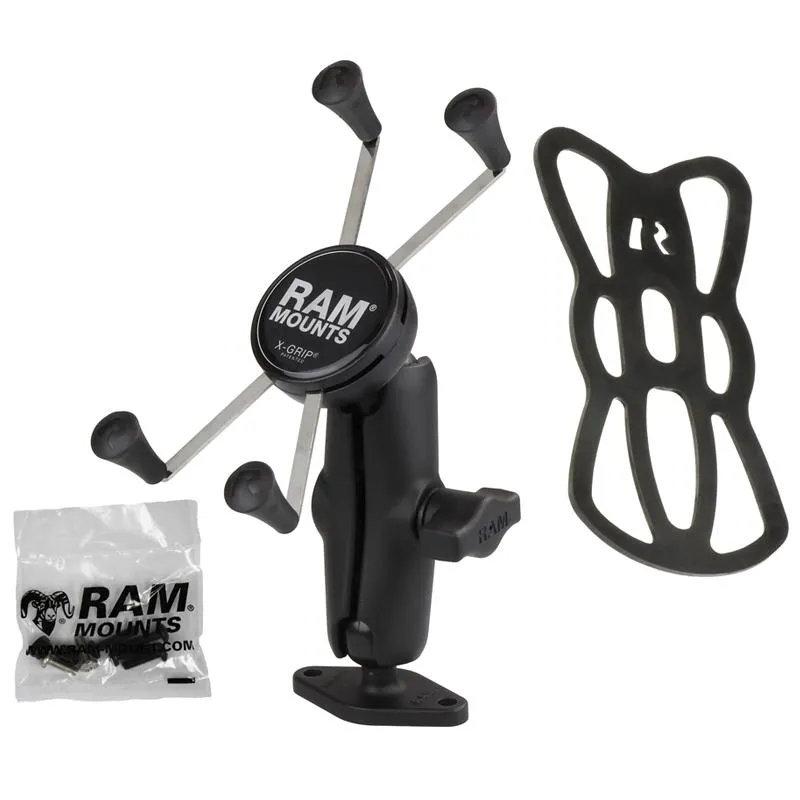 RAM 1" Ball Mount with Diamond Base & X-Grip for iPhone XR (sku 42419)