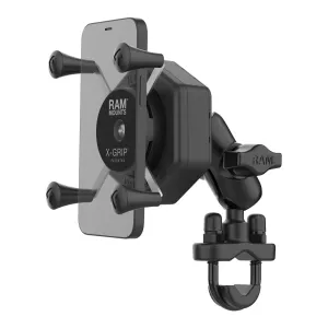 RAM Mounts X-Grip Phone Mount with Vibe-Safe & U-Bolt Base - Short
