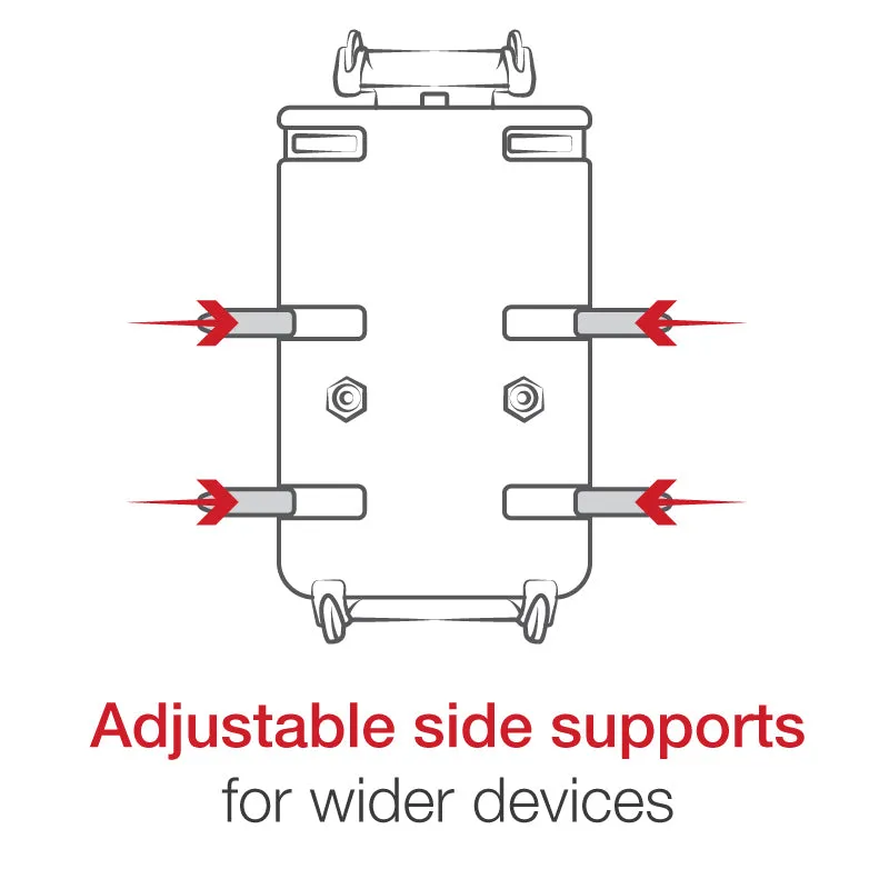 RAM® Quick-Grip™ XL Phone Mount with Vibe-Safe™ & U-Bolt Base - Short (RAM-B-149Z-A-PD4-462)