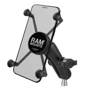 RAM X-Grip Large Phone Mount with Motorcycle Handlebar Clamp Base (RAM-B-367-UN10U) (sku 50935)