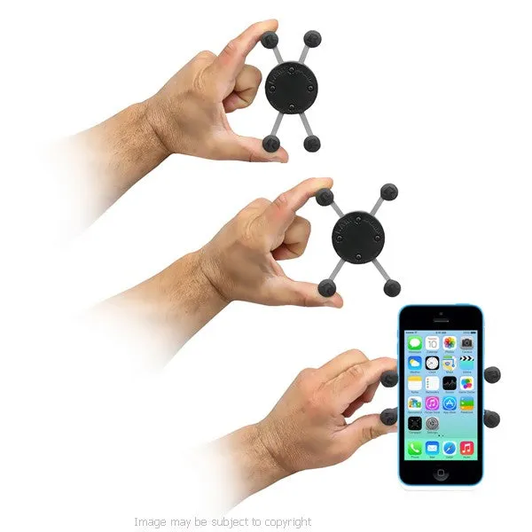 RAM X-Grip Universal Phone Holder. RAM-HOL-UN7B with 1" Ball (sku 18696)