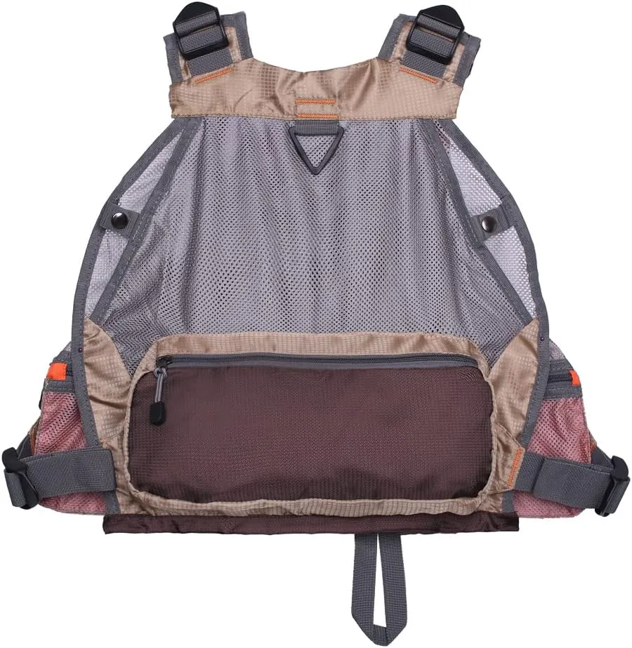 Raprance Fly Fishing Vest Backpack - Adjustable Lightweight and Quick-Dry, with 17 Pocketsfor Trout Bass Saltwate
