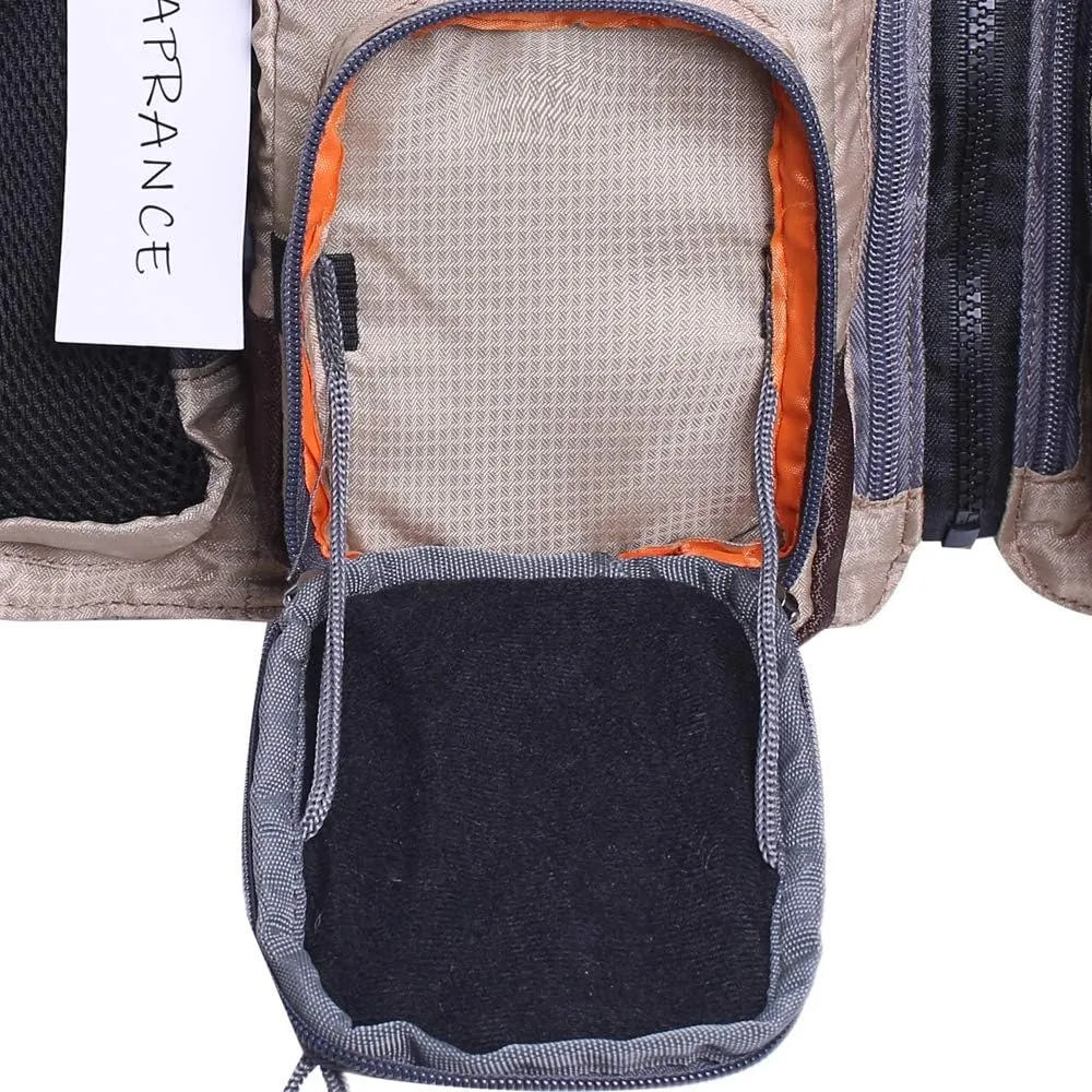 Raprance Fly Fishing Vest Backpack - Adjustable Lightweight and Quick-Dry, with 17 Pocketsfor Trout Bass Saltwate