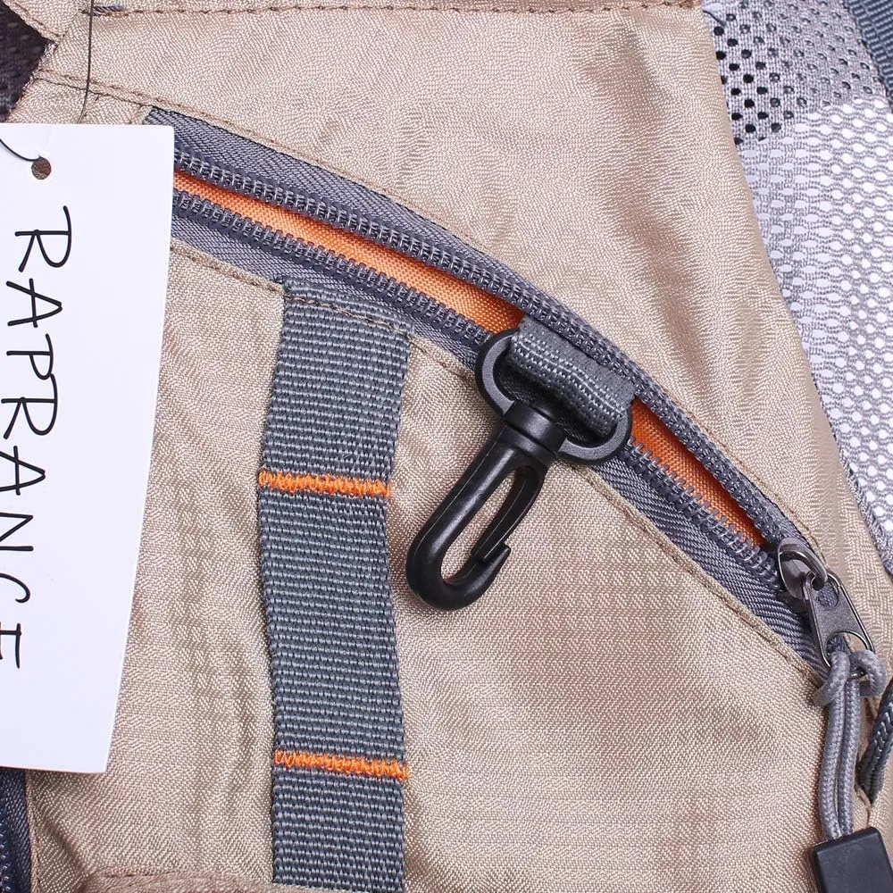 Raprance Fly Fishing Vest Backpack - Adjustable Lightweight and Quick-Dry, with 17 Pocketsfor Trout Bass Saltwate