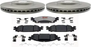 Raybestos Element3 1508H680758E3 Automotive Replacement Front Brake Pads and Rotors Kit for Select Ford Explorer/Flex/Taurus and Lincoln MKS/MKT Model Years