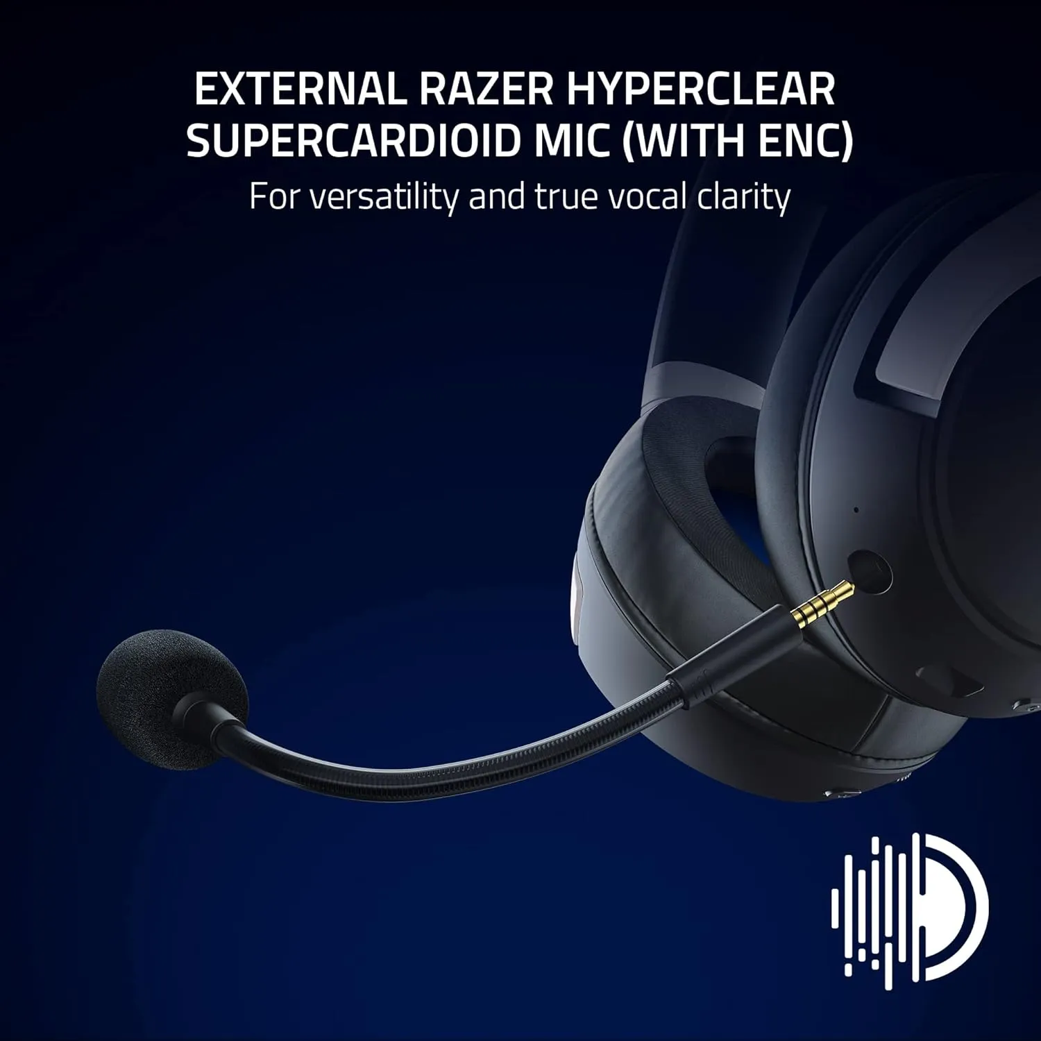 Razer Kaira Pro HyperSpeed Wireless Gaming Headset with Haptics for PlayStation 5 / PS5, PS4, PC, Mobile: Titanium 50mm Drivers - Hybrid Mic - Low Latency Bluetooth - 30 Hr Battery - White & Black