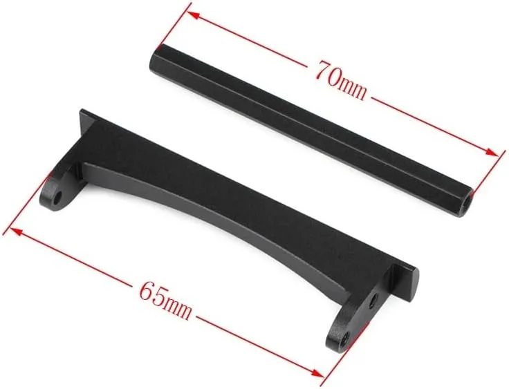 RC Car Repair Kit for SCX10 II for Element for Enduro 1/10 for LCG Chassis Kit with Overdrive Gearbox Skid Plate Servo Mount Frame Braces RC Crawler Trail Truck Car Parts(Frame Braces)