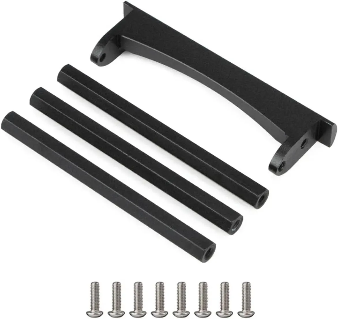 RC Car Repair Kit for SCX10 II for Element for Enduro 1/10 for LCG Chassis Kit with Overdrive Gearbox Skid Plate Servo Mount Frame Braces RC Crawler Trail Truck Car Parts(Frame Braces)