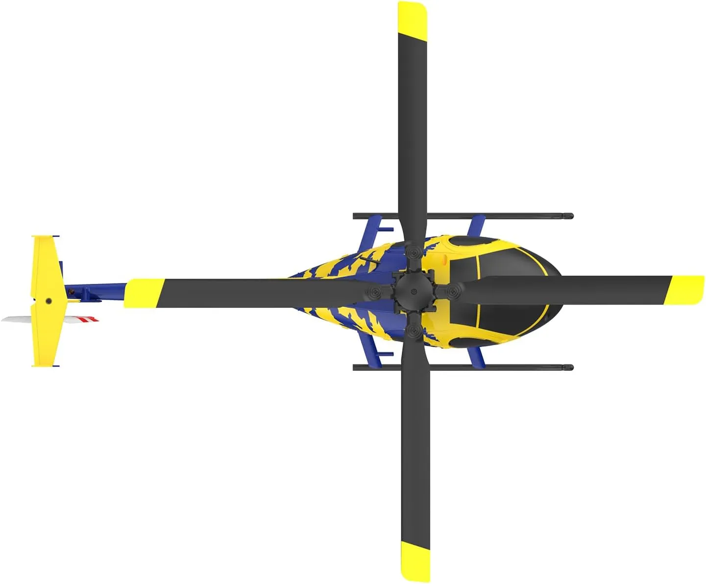 RC ERA C184 MD500 RC Helicopter for Adult, 2.4G 100 Size No Aileron Remote Control Aircraft Model, 4CH 6-Axis RC Helicopter with Altitude Hold & Optical Flow Positioning - 4 Battery