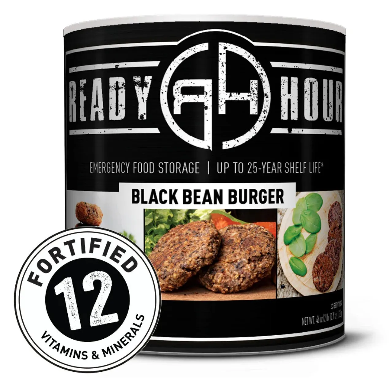 Ready Hour Black Bean Burger Can