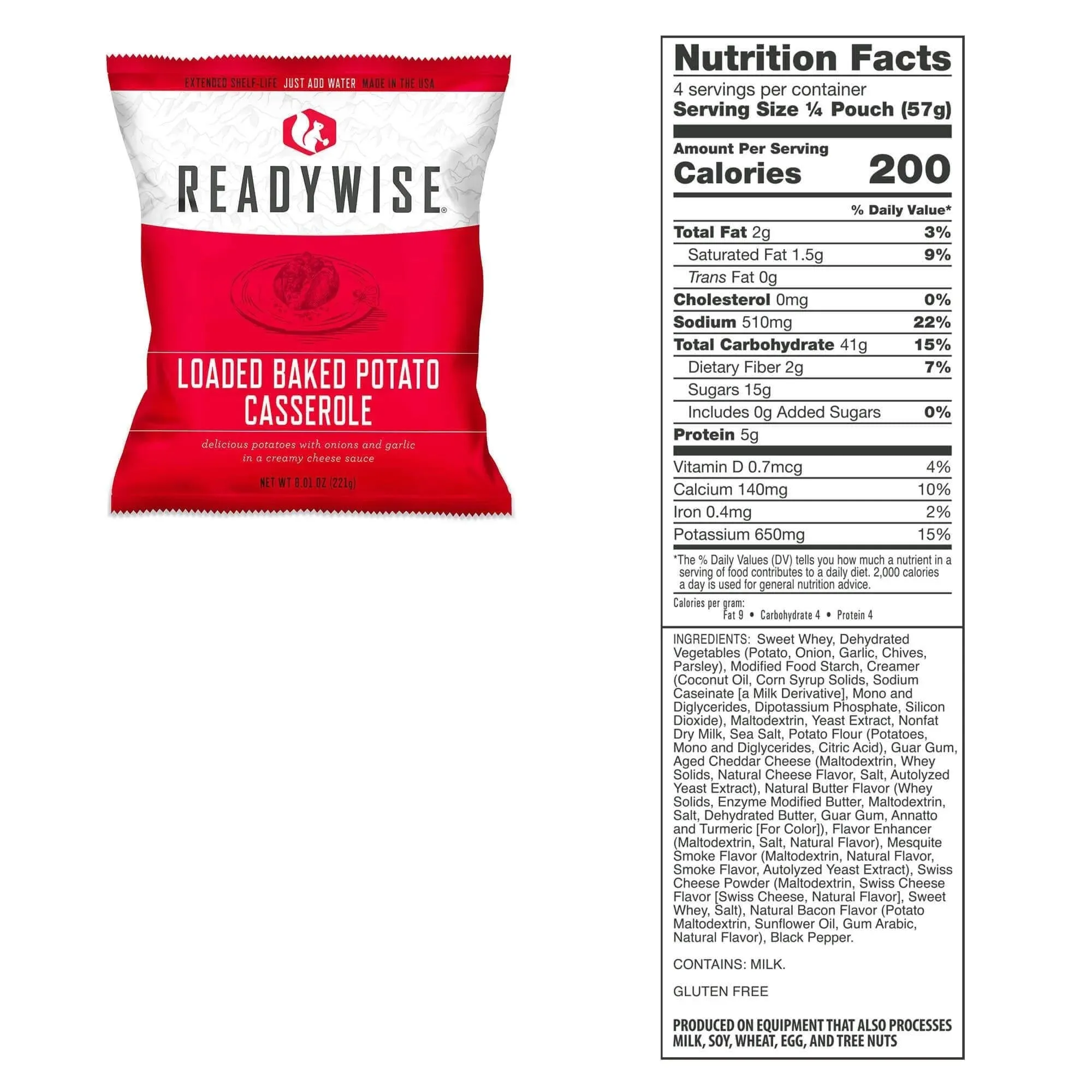 ReadyWise 84-Serving Gluten-Free Emergency Food Bucket - 8-Day Survival Food Supply | 25-Year Shelf Life, 14,880 Calories
