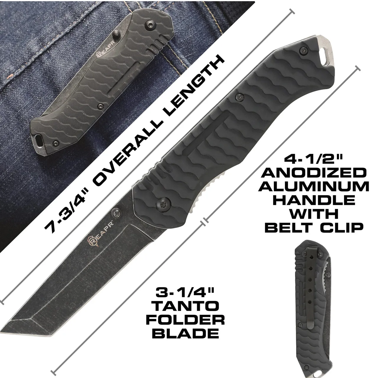 REAPR 11008 Tactical Tanto Knife Set