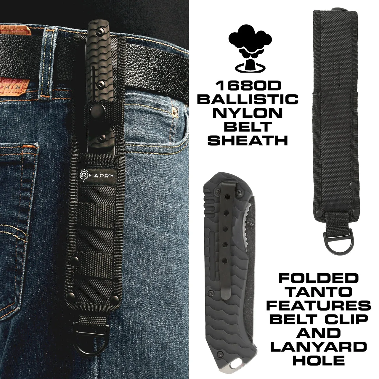 REAPR 11008 Tactical Tanto Knife Set