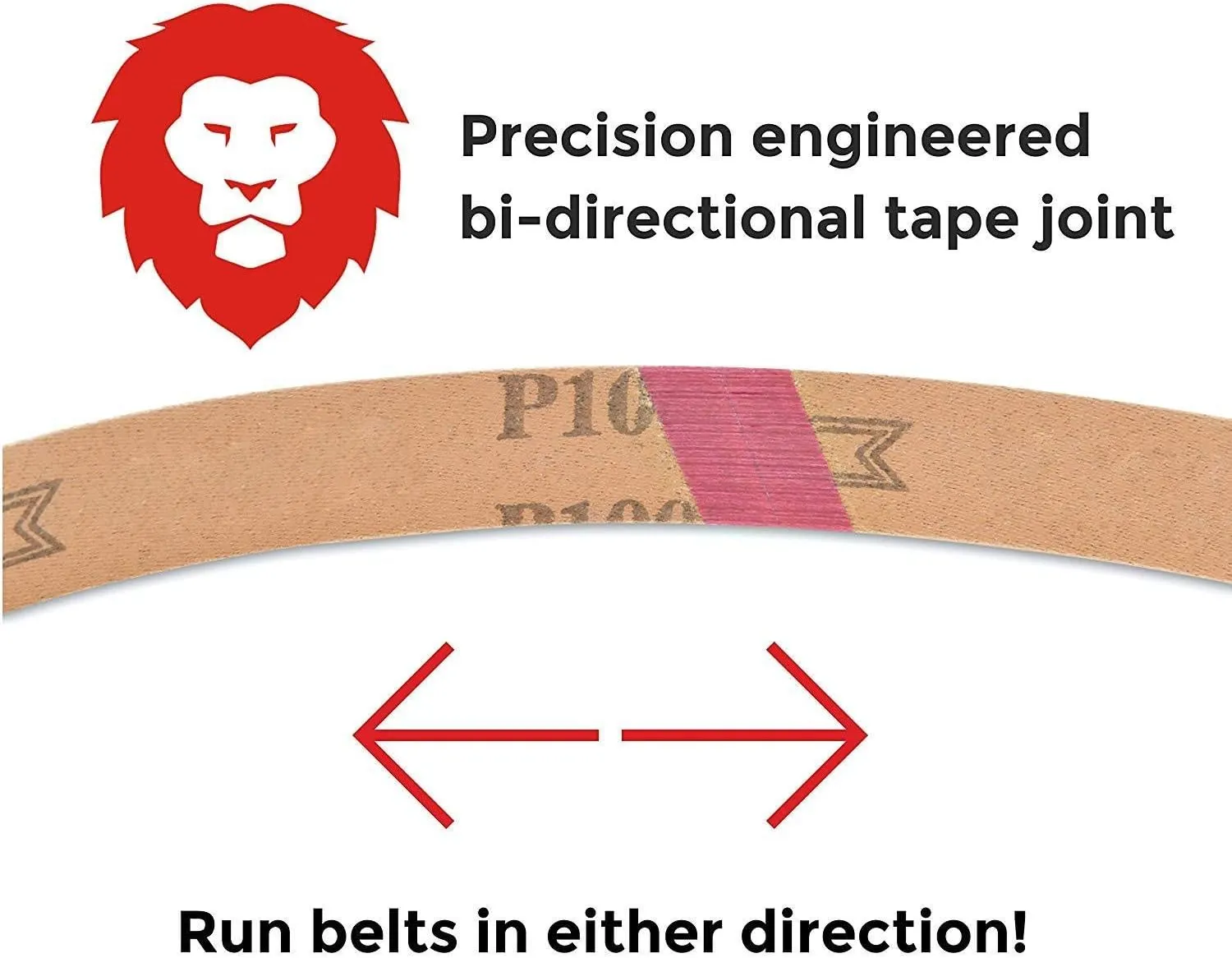Red Label Abrasives 1 X 18 Inch Coarse P80 Grit/Medium P320 Grit/Fine P800 / Ultra Fine P5000 Grit Knife Sharpener Sanding Belts, 10 Pack (Fits Work Sharp Ken Onion Blade Grinder Attachment)