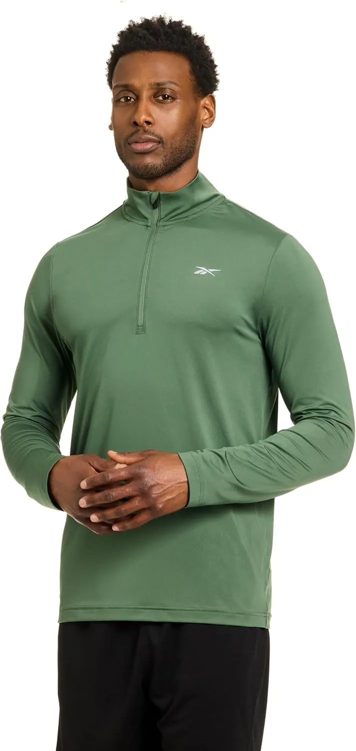 Reebok Energy Men's Long Sleeve Performance 1/4 Zip Top