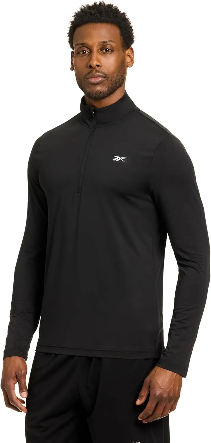 Reebok Energy Men's Long Sleeve Performance 1/4 Zip Top