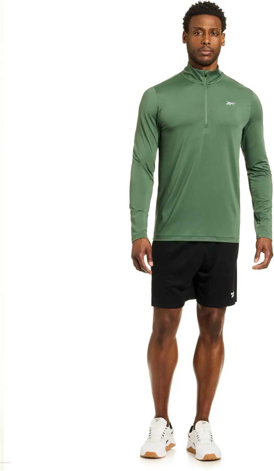 Reebok Energy Men's Long Sleeve Performance 1/4 Zip Top