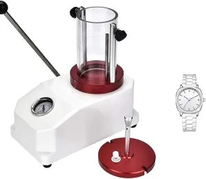 Resistance Pressure Testing Machine, Watch Waterproofness Testing Machine, 2 Watches Capacity, Air Pressure Test Range: 0.3-6bar, for Watches, Jewelry, Glasses, Digital Electronics
