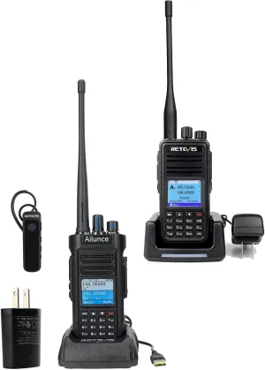 Retevis Ailunce HD2 DMR Radio(1 Pack) Bundle with Retevis RT3S Dual Band Ham Radio with GPS APRS(1 Pack), Digital Analog Radio 2 Way Radio, Long Range Walkie Talkies for Adventure
