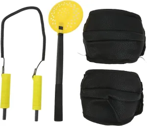 Retractable Ice Fishing Safety Kit Ice Fishing Spoon Ice Awls Knee Pads Set Winter Outdoor Fishing Protective Equipment