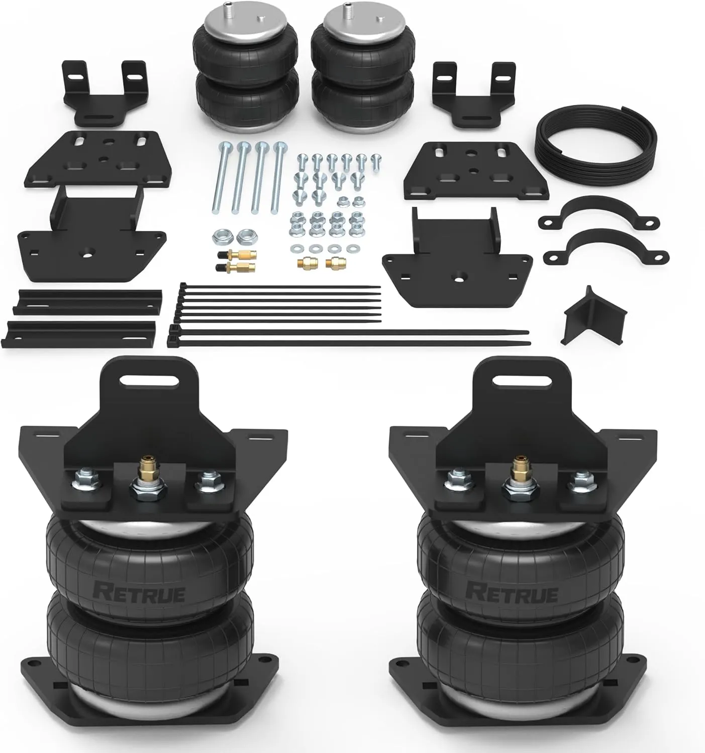 RETRUE Rear Air Bags Suspension Kit for Toyota Tundra 2022-2025 Truck Towing, 5000 Lbs of Load Leveling Capacity, Replacement for Firestone 2628 Ride Rite Airbags for Trucks Rear Suspension