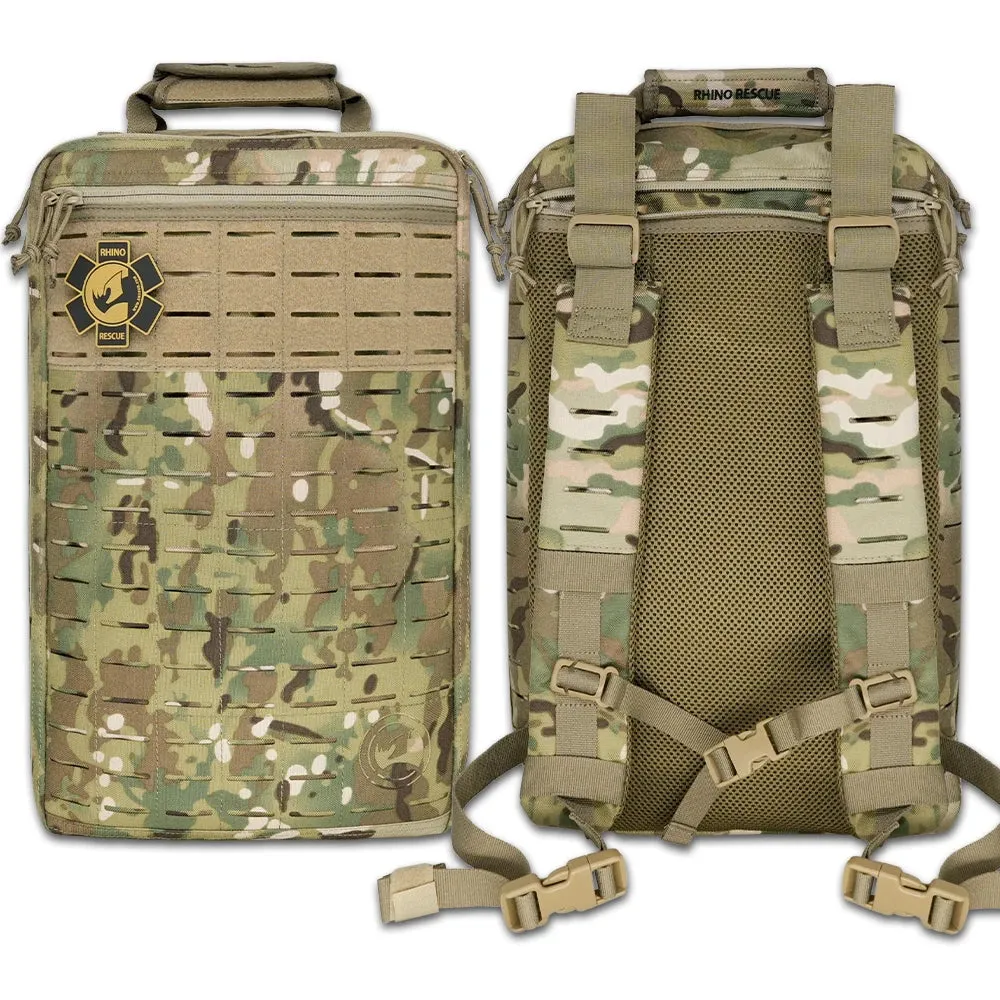 RHINO RESCUE First Aid Survival Kit – IFAK Pouch with 20 EMT Essentials for Outdoor Emergencies
