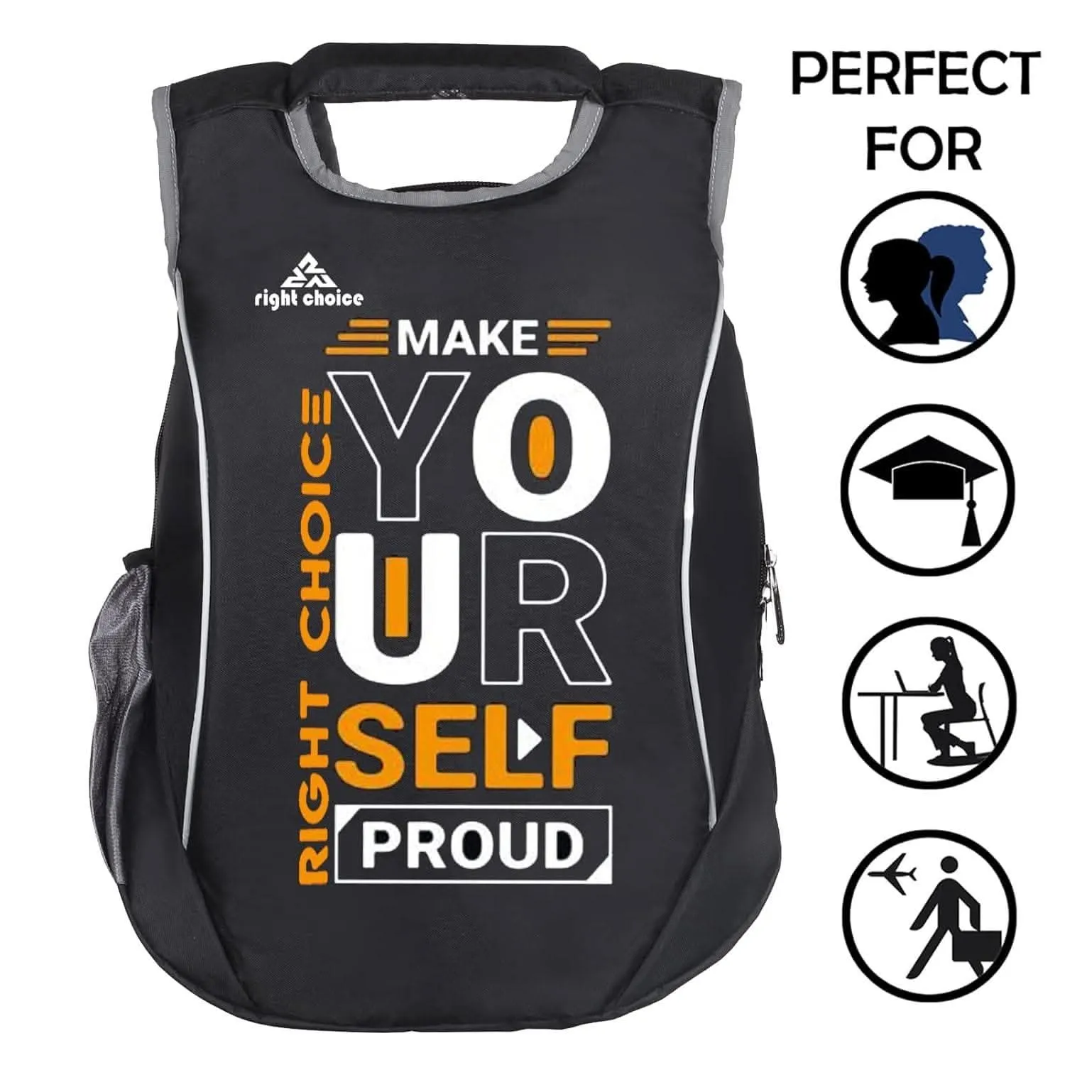 Right choice small 20 l backpack (black&white)