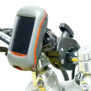 Robust Motorbike Clamp Mount & Dedicated Cradle for Garmin Alpha devices (sku 49910)