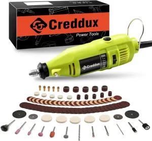 Rotary Tool Kit 6 Variable Speed with 231pice Accessories - Power Rotary Tools with Keyless Chuck for Handmade Crafting Projects and DIY Creations (green kit)