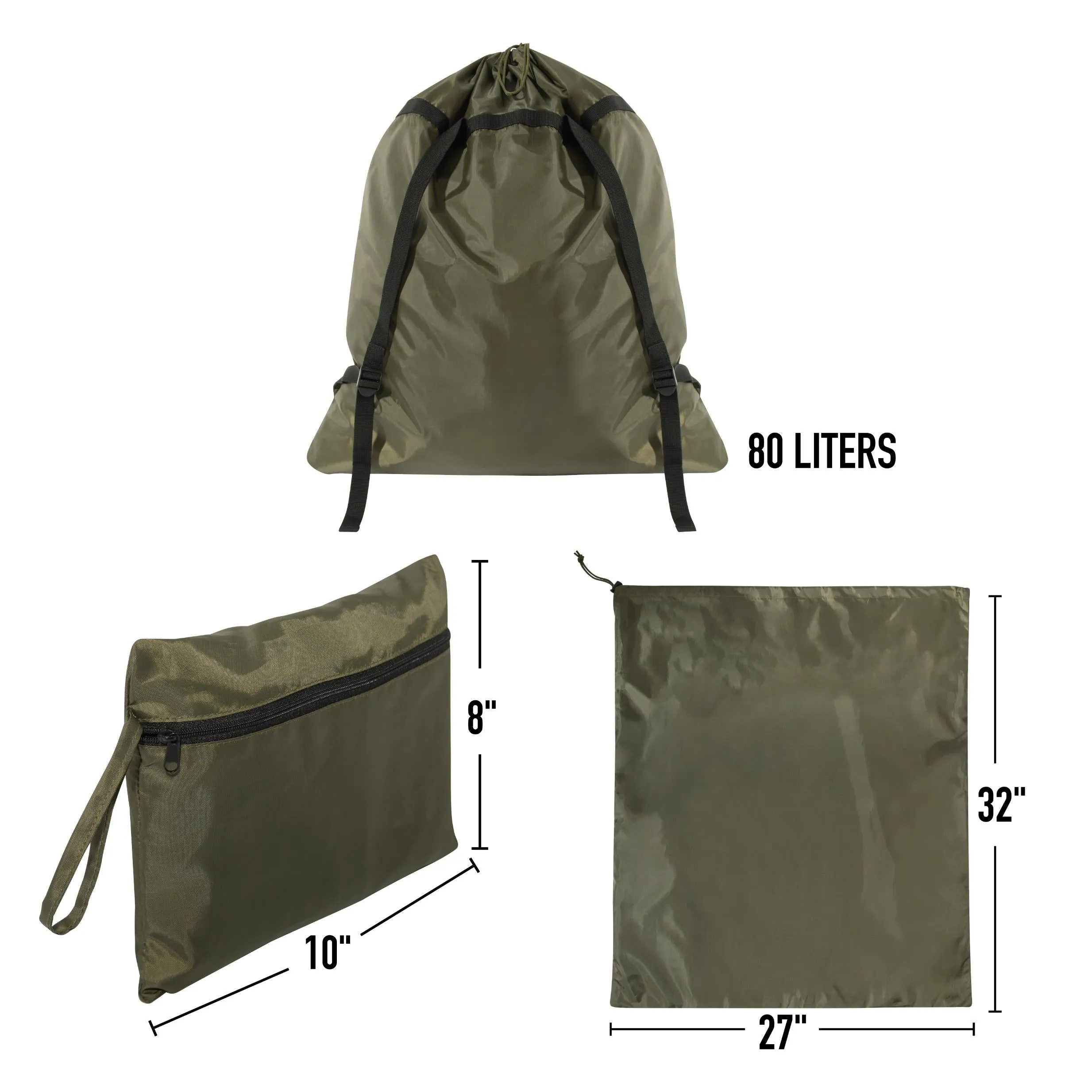 Rothco Packable Laundry Bag Backpack