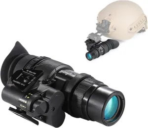 RSBFER 1X32 Infrared Digital Night Vision Goggles Scope Monocular Head Mounted Helmet Wear for Hunting, Wildlife Watching