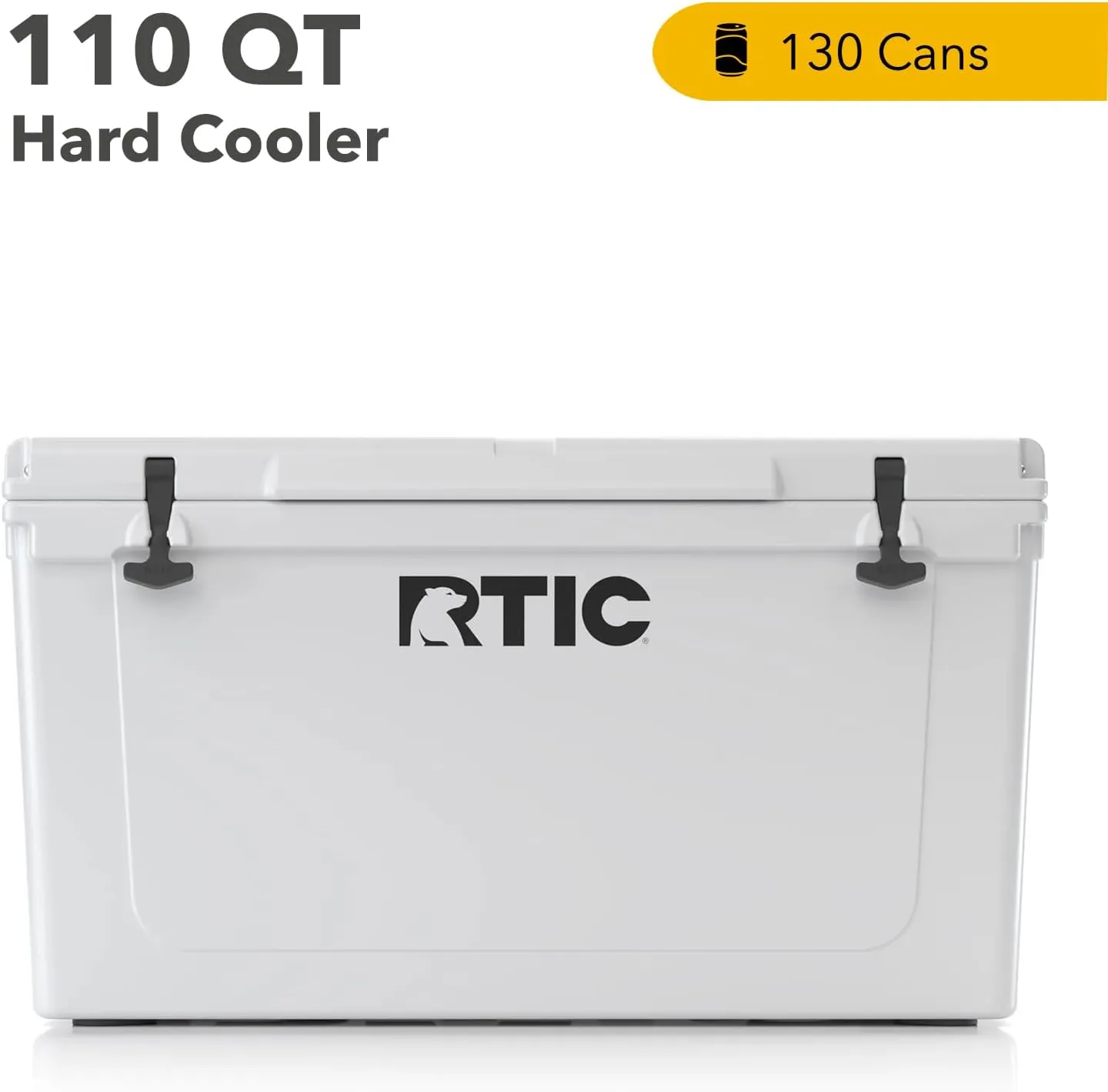 RTIC 110 QT Ultra-Tough Cooler Hard Insulated Portable Ice Chest Box for Beach, Drink, Beverage, Camping, Picnic, Fishing, Boat, Barbecue