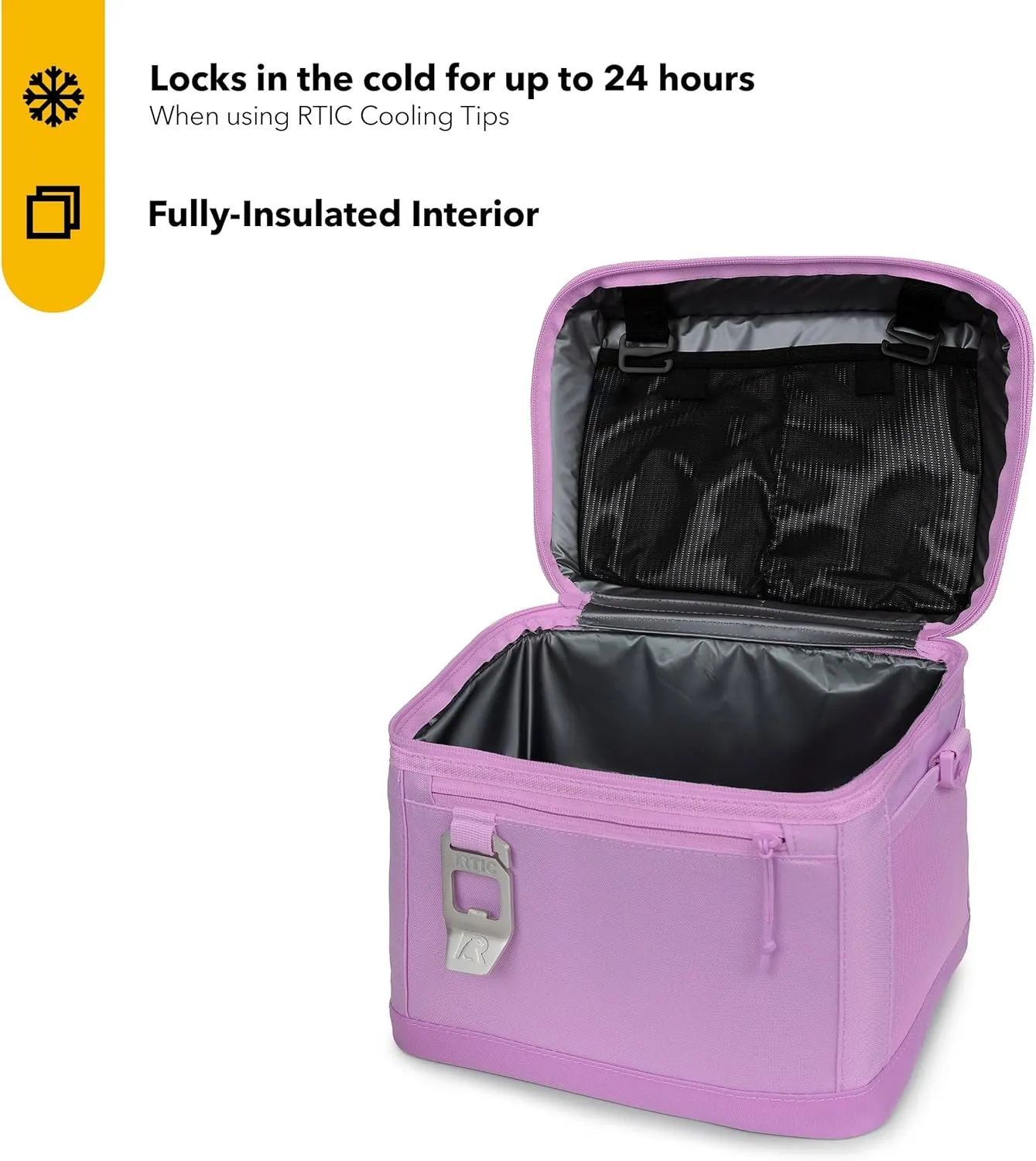 RTIC 15 Can Everyday Cooler, Soft Sided Portable Insulated Cooling for Lunch, Beach, Drink, Beverage, Travel, Camping, Picnic, for Men and Women