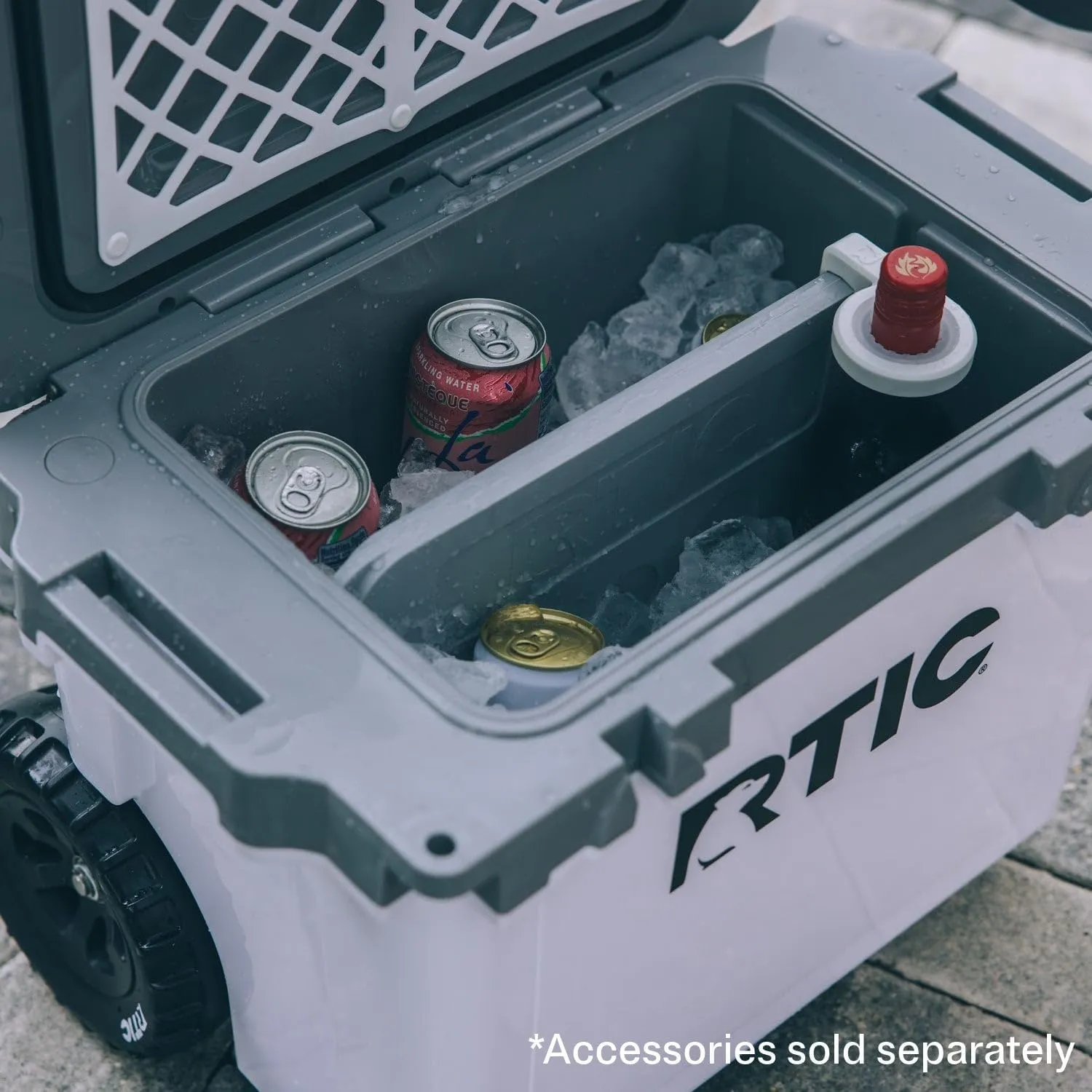 RTIC 22 QT Ultra-Light Wheeled Cooler with Handle, Hard Insulated Portable Ice Chest Box for Beach, Drink, Beverage, Camping, Picnic, Fishing, Boat, Barbecue