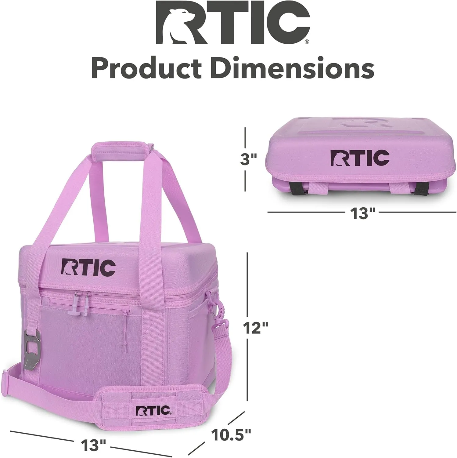 RTIC 28 Can Everyday Cooler, Soft Sided Portable Insulated Cooling for Lunch, Beach, Drink, Beverage, Travel, Camping, Picnic, for Men and Women