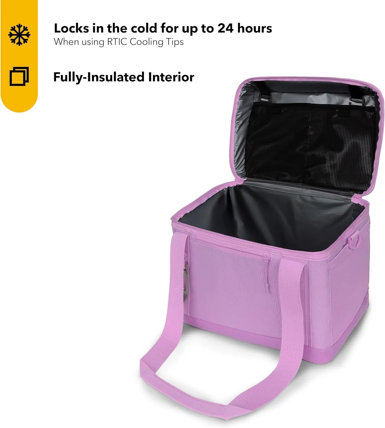 RTIC 28 Can Everyday Cooler, Soft Sided Portable Insulated Cooling for Lunch, Beach, Drink, Beverage, Travel, Camping, Picnic, for Men and Women