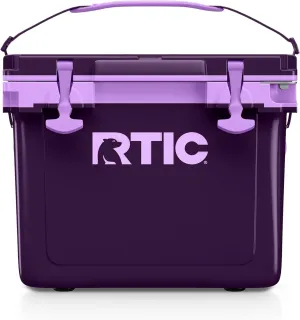 RTIC Ultra-Light 22 Quart Hard Cooler Insulated Portable Ice Chest Box for Drink, Beverage, Beach, Camping, Picnic, Fishing, Boat, Barbecue, 30% Lighter Than Rotomolded Coolers