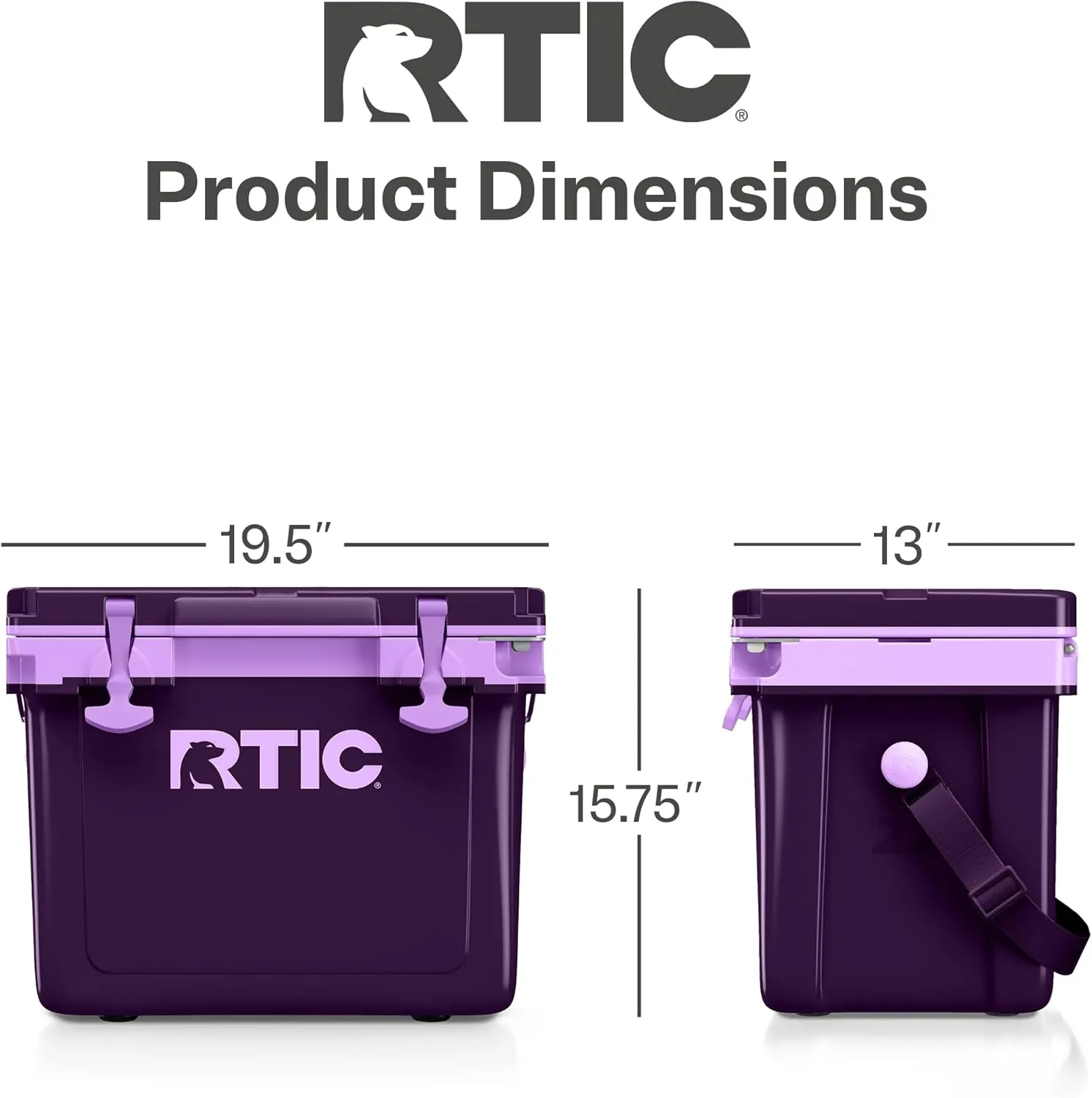 RTIC Ultra-Light 22 Quart Hard Cooler Insulated Portable Ice Chest Box for Drink, Beverage, Beach, Camping, Picnic, Fishing, Boat, Barbecue, 30% Lighter Than Rotomolded Coolers