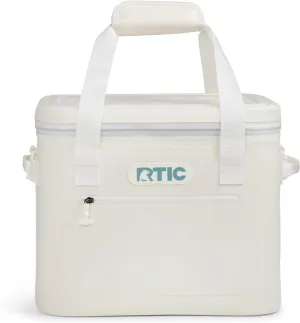 RTIC Ultra-Tough Soft Cooler 30 Can, Insulated Bag Portable Ice Chest Box for Lunch, Beach, Drink, Beverage, Travel, Camping, Picnic, Car, Trips, Floating Cooler Leak-Proof with Zipper