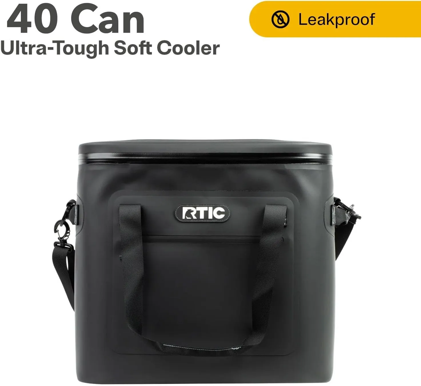 RTIC Ultra-Tough Soft Cooler 40 Can, Insulated Bag Portable Ice Chest Box for Lunch, Beach, Drink, Beverage, Travel, Camping, Picnic, Car, Trips, Floating Cooler Leak-Proof with Zipper