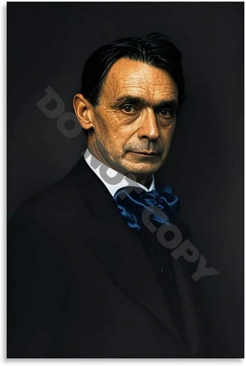 Rudolf Steiner Poster Wall Art (27) Canvas Painting Posters And Prints Wall Art Pictures for Living Room Bedroom Decor 24x36inch(60x90cm) Unframe-style