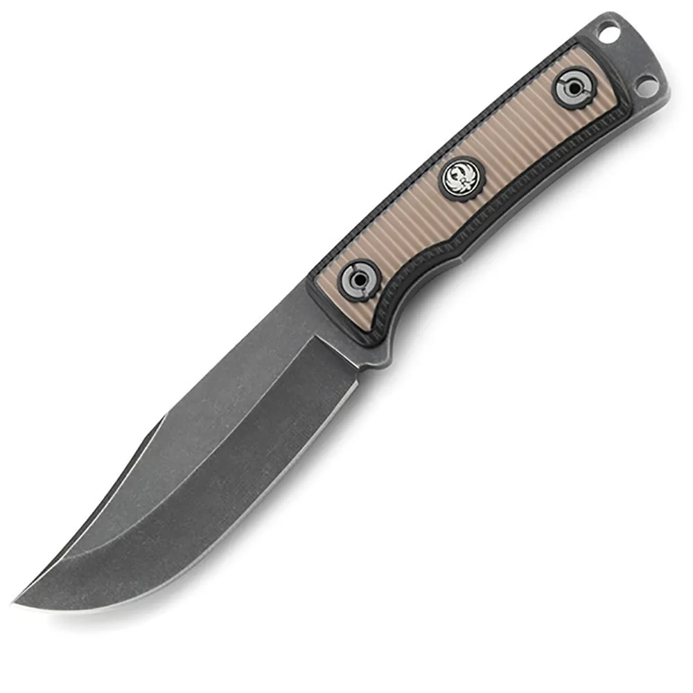 Ruger Powder-Keg Clip Point Plain Edge Fixed Blade Knife