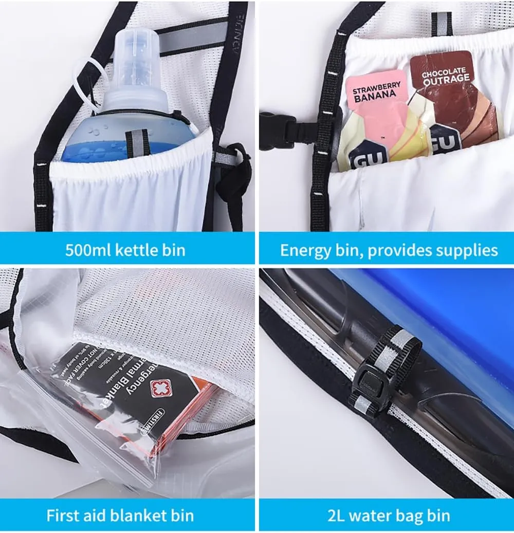 Running Hydration Vest Large Capacity Hydration Running Backpack Fits 6.8 inch Phones, for Trail Running Hiking Cycling Marathon