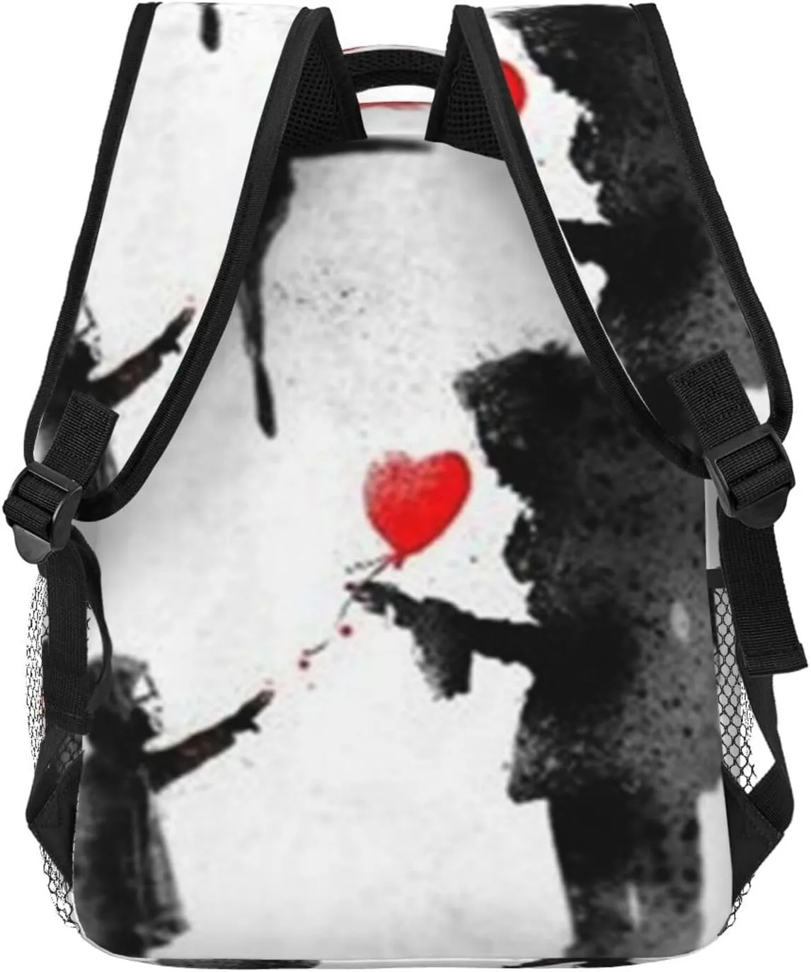 S-tephen King's IT Casual Student Backpack With Adjustable Shoulder Straps And Cushioned Back For Comfort Black