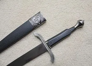 S5033 Miniature Medieval Knight Aramis Musketeer Chevalier Dagger Knife Sword 15.5"