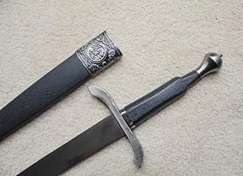 S5033 Miniature Medieval Knight Aramis Musketeer Chevalier Dagger Knife Sword 15.5"