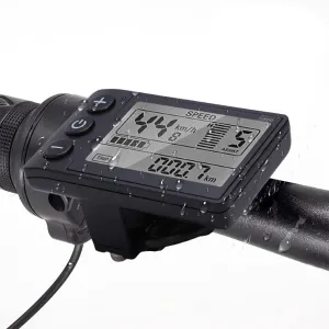 S866 Electric Bicycle LCD Display Meter, 24v 36v 48v Waterproof Low Failure Rate Water Proof Electric Bike Accessories, Wireless Bicycle Speedometer Odometer, GPS Bike Computer