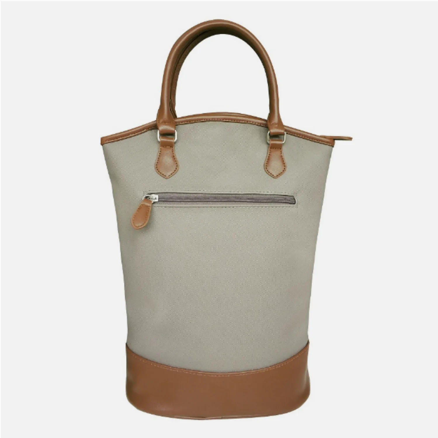Sachi | Insulated Two Bottle Wine Tote Taupe