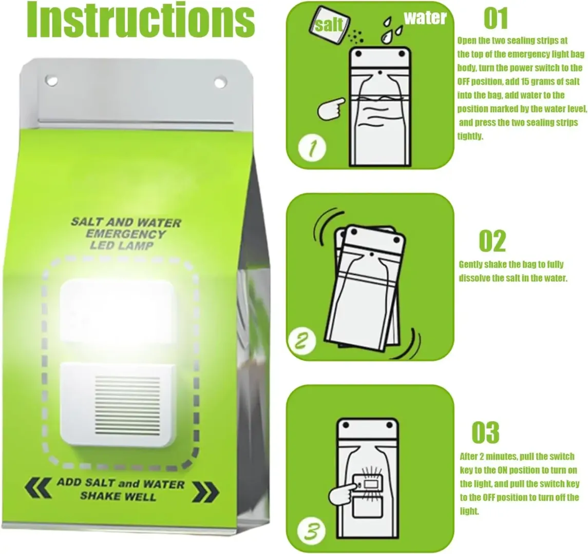 Saltwater Emergency Lamp – Battery-Free Survival Lighting