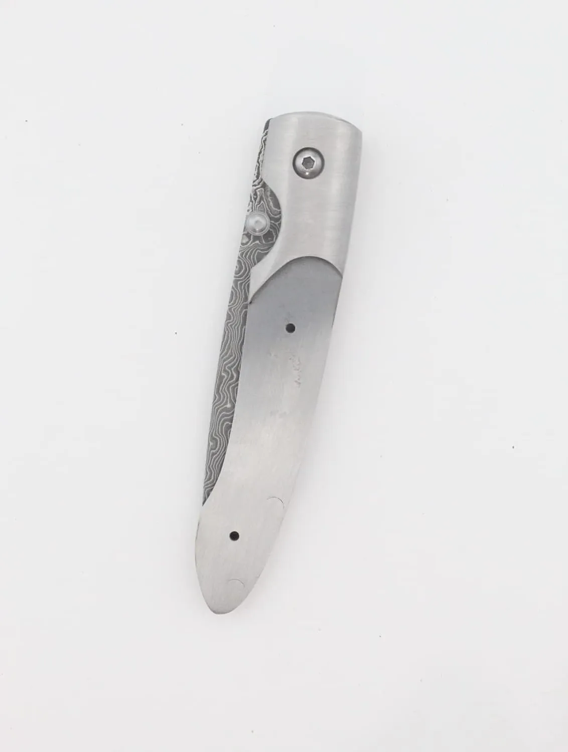 San Mai Damascus Folding Pocket Knife Blanks - Hunting - Fishing - Camping - Outdoors - Custom (SCJ2)